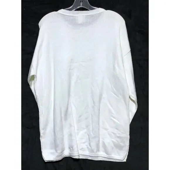 VTG Tia Lighthouse Top Women S Coastal Grandma Beach Cottagecore Embroidered USA - Picture 3 of 6